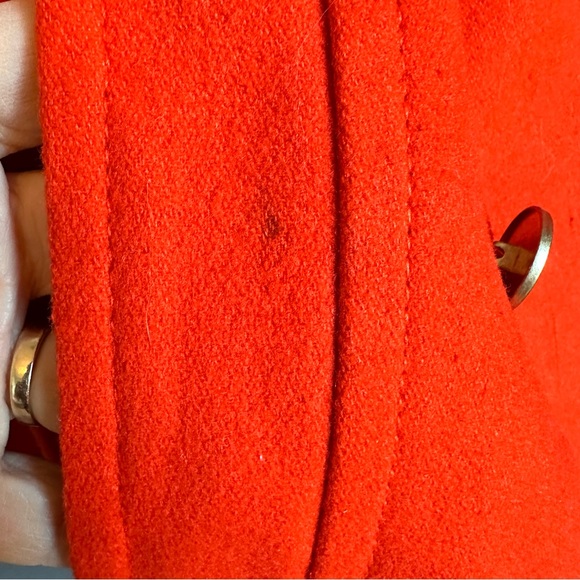 O-23 Classic wool peacoat Orange by Old Navy Sz S - Picture 5 of 5
